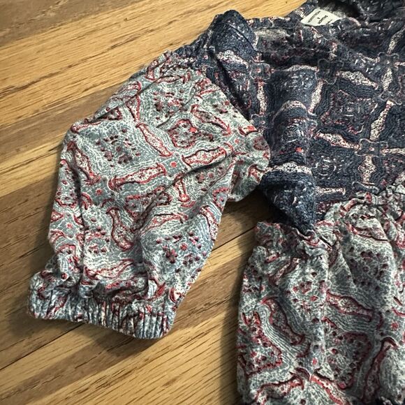 Nordstrom’s Girl’s Captain Ibiza Geo Ruffle Dress, Long Sleeve, 100% Viscose, 9m - Picture 4 of 8